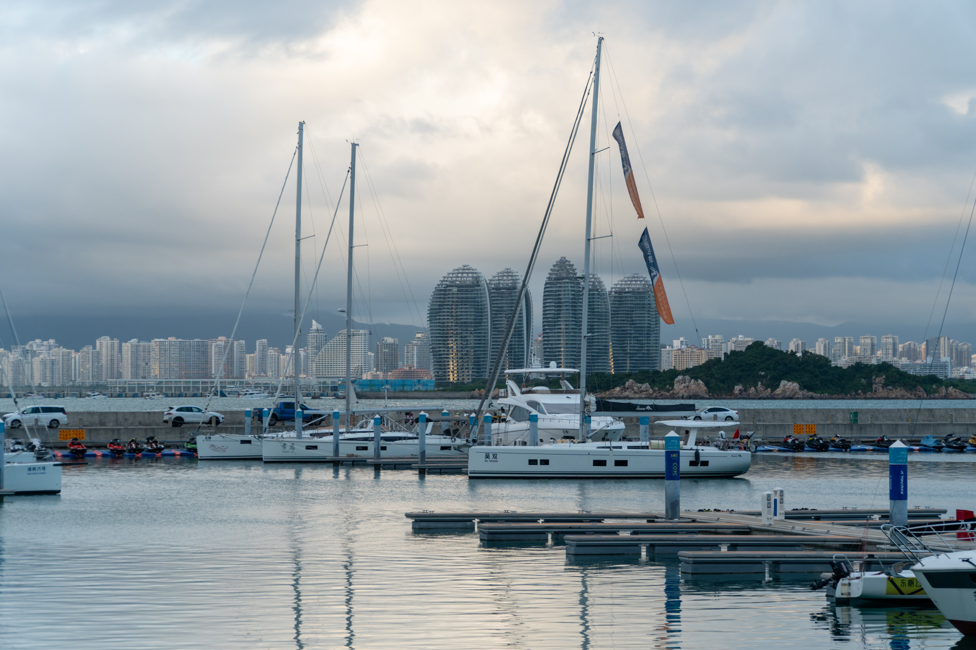 Sailingboat port