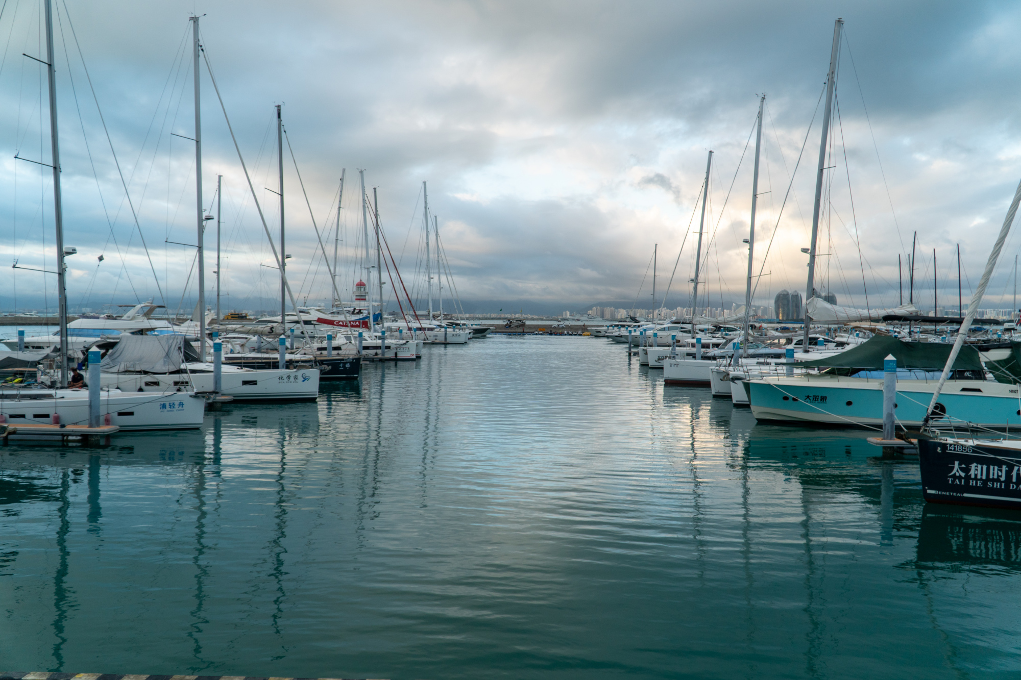 Sailingboat port