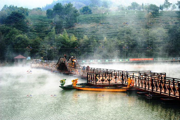 JIUPENGXI STREAM LANDSCAPE PONTOON BRIDGE