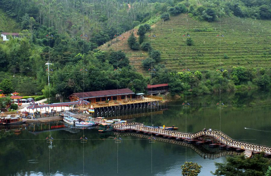 JIUPENGXI STREAM LANDSCAPE PONTOON BRIDGE