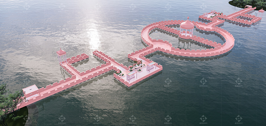 MODERN INTERNET CELEBRITY THEMED FLOATING BRIDGE