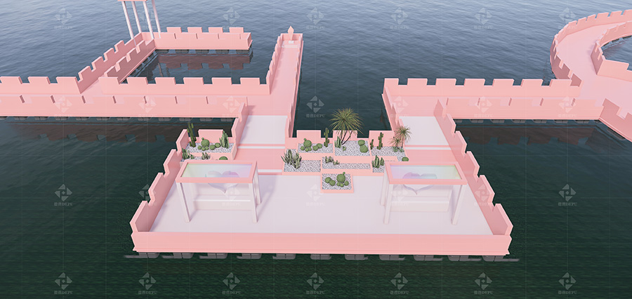 MODERN INTERNET CELEBRITY THEMED FLOATING BRIDGE