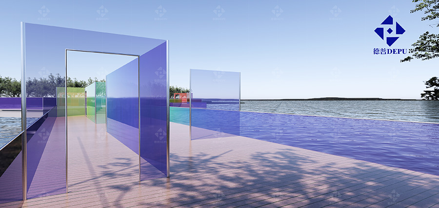 LUXEMBOURG LANDSCAPE FLOATING BRIDGE