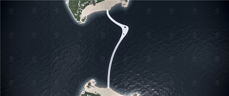LANDSCAPE FLOATING BRIDGE: THROUGH BRIDGE