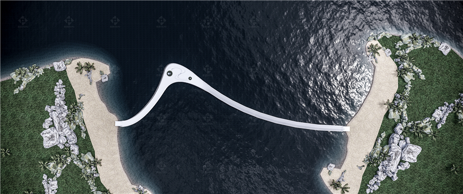 LANDSCAPE FLOATING BRIDGE: THROUGH BRIDGE