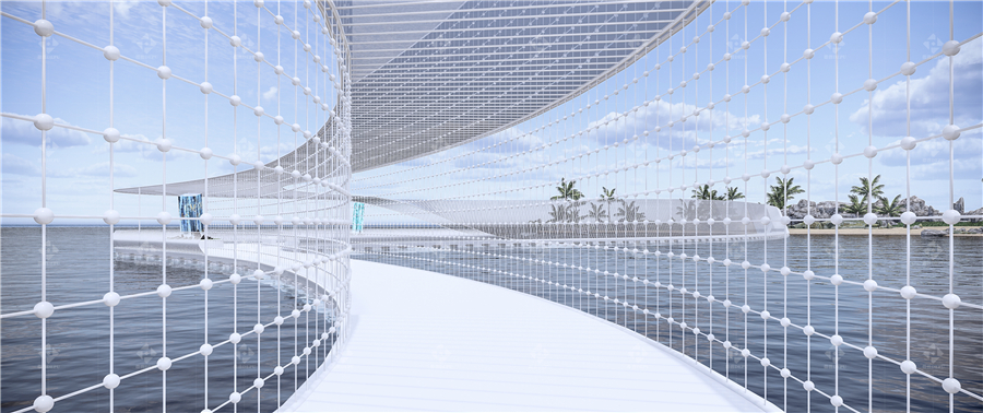 LANDSCAPE FLOATING BRIDGE: THROUGH BRIDGE