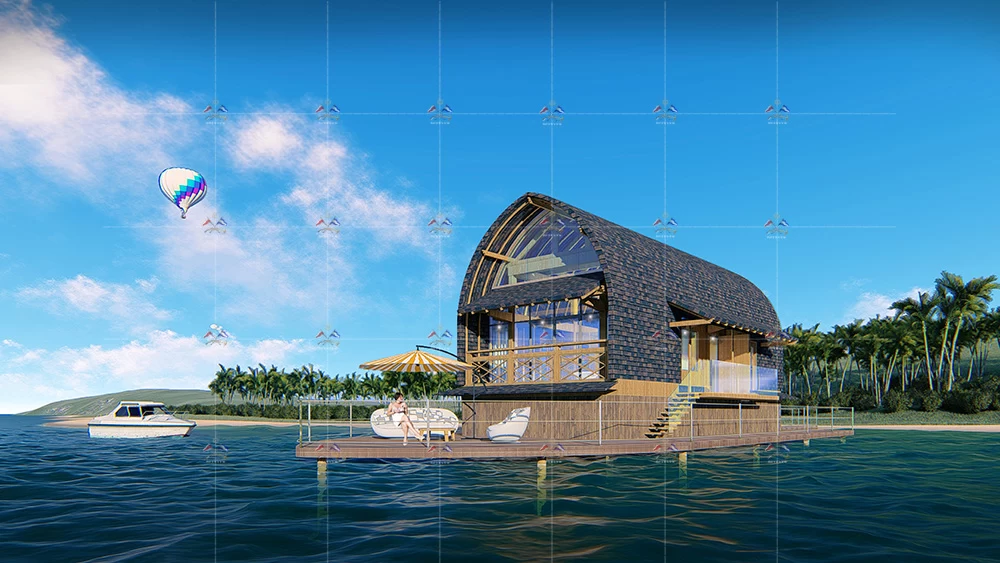 Design of water hotel